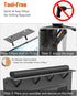 CUISIBOT 15 Lbs, 33.8x4.7inch Soundbar Mount, No Drilling Steel TV Top Shelf Fits Most of Sound Bars Up to Universal