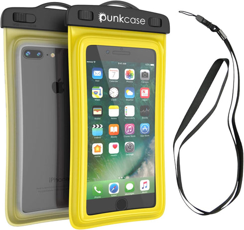 PunkBag Waterproof Phone Pouch, Universal Floating Dry Case for Most Cell Phones, iPhone 8 Plus & Samsung Galaxy S9