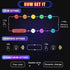 4 5v 8 Frienda Pieces Mini USB LED Light, Car LED Interior Lighting Smart USB Atmosphere Light, Laptop Keyboard Office