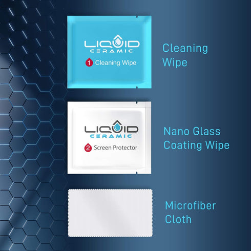Glass Screen Protector Wipe On Scratch and Shatter Resistant Nano Protection for All Phones Tablets Smart Watches - Universal