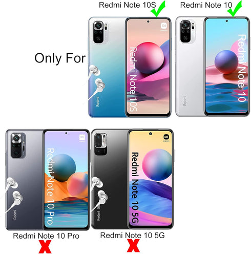 Ibywind Screen Protector for Redmi Note 10 4G/Note 10S, with 2Pcs Tempered Glass, 1Pc Camera Lens Protector, 1Pc