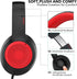 A8 Over-Ear Headphones with Microphone, Lightweight Folding Stereo Bass Headphones for Smartphone/Tablet (Black)