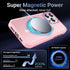 Upgraded Magnetic Slim Translucent Case for iPhone 15 Pro Max, Compatible with MagSafe, Tender Pink