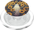 Cute Halloween Floral Garden PopSockets PopGrip for MagSafe Vintage Ghost Sunflower Pattern