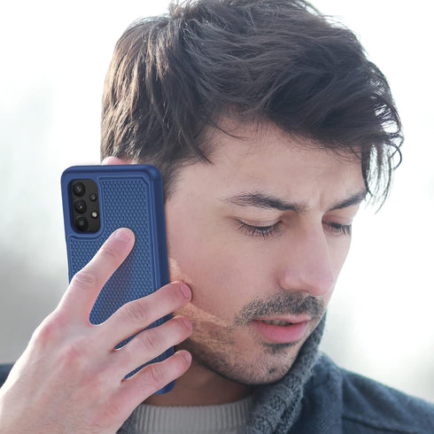 JXVM Dual Layer Protective Case for Samsung Galaxy A32-5G (6.5 inch) - Shockproof Rugged Cover with Non Slip Textured