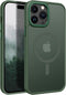 BENTOBEN iPhone 14 Pro Case - Dark Green, Slim Shockproof, Translucent Matte, Compatible with MagSafe, for Men & Women.