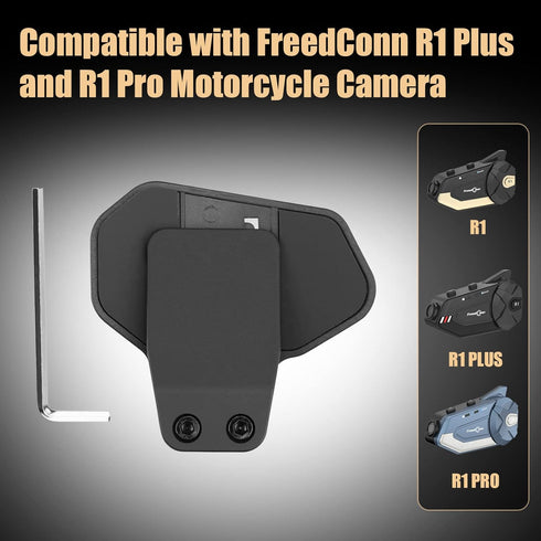 FreedConn Helmet Mount Clip Bracket for R1 R1Plus R1 Pro Motorcycle Helmet Camera