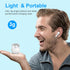 Jxrev Wireless Earbuds, Bluetooth 5.3 Noise Cancelling Mic, IP7 Waterproof Sports Earphones, 32H Playtime, White