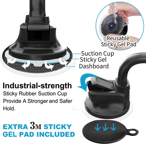 APPS2Car Magnetic Car Phone Holder Mount with 6 Strong Magnets for Most Smartphones & Mini Tablets