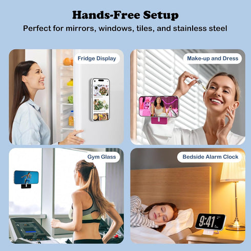 KADES MagSafe Magnetic Phone Grip with Adjustable Stand Suction Holder for Selfies & Videos, Hands-Free, Compatible