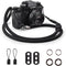 Camera Neck Strap Rope for Fujifilm X100VI, A6000, Canon EOS R6, Nikon Zf, Z5, Z30 - Black
