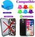 24 Pcs Cell Phone Stand, Adjustable Tablet Stand, Universal Foldable Multi Angle Pocket Phone Stand for Desk,