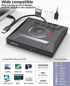 ASHDOL Drive,7 1 3.0 External CD DVD in USB and Type-C Disc Reader Writer Burner Player,Slim and Portable CD DVD +/-RW
