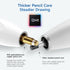 HOU Pencil USB-C for Apple, Quick Undo & Erase Keys, Hidden USB-C Charging Port, Stylus Pen for iPad 2018-2024