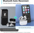 AGPTEK A02 MP3 5.3, 1.8 inch 128GB(Black, 64GB) Player with Bluetooth Screen Portable Music Player with Speaker, FM
