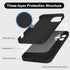 Silicone Case for iPhone 15 Pro Max, Black - Soft Liquid Silicone Phone Case with Full Body Microfiber Lining, 6.7