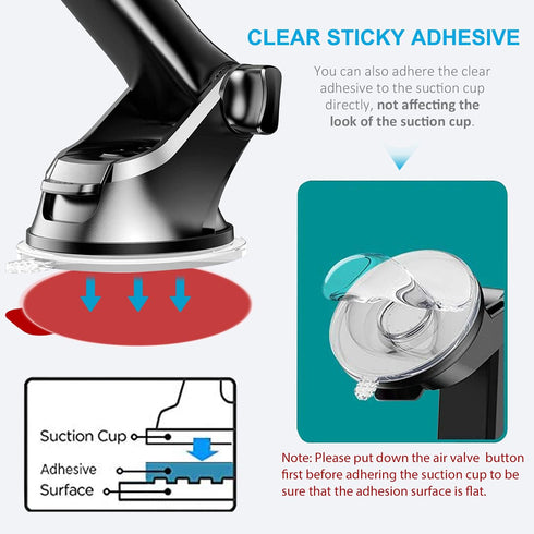 Sticky Adhesive Replacement for Windshield Camera Holder, 6pcs 2.76" VHB Double-Sided Adhesive Tapes