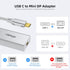 USB C to Mini DisplayPort Adapter 4K@60Hz, USB Type C (Thunderbolt 3) to Mini DP Adapter for iPhone 15, M1/M2 MacBook, MacBook Air/Pro 2016-2023, Galaxy S8-S23, Steam Deack and Rog Ally