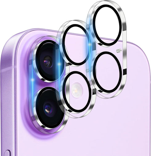 Dengduoduo 3 Pack 17, 9H Camera Lens Protector for iPhone Tempered Glass, Ultra HD, Hardness, Anti-Scratch, Case