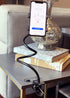 Agoz Cell Phone Holder Gooseneck Mount, Lazy Clamp Clip Flexible Phone Stand for Office Desk Bed (iPhone 15 Pro MAX,