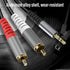 HIEbee 3.5mm (2M/6.6Feet) 3.5mm 1/8 2-Male MP3 RCA to AUX Cable, to RCA Headphone Jack Adapter Y Splitter Premium