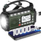 PRUNUS 924 10000mAh Hand Crank Radio, NOAA Weather Radio, USB Charging, Torch & Reading Light, Camping