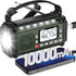 PRUNUS 924 10000mAh Hand Crank Radio, NOAA Weather Radio, USB Charging, Torch & Reading Light, Camping