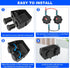 3 in 1 Tent Type Panel, PD Charger Socket + QC3.0 Dual USB Car Charger + 12V/24V Cigarette Lighter Socket + LED