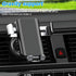 zipelo 360 Car Phone Holder, Vehicle Air Vent Smartphones Mount with Metal Hook Clip, Rotation Hands Free Automotive
