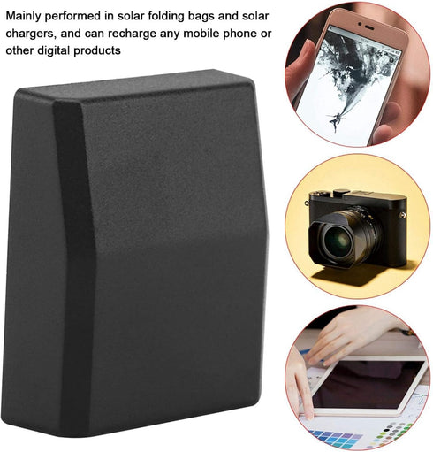 Zerodis Up to 95% High Conversion Solar Power Bank, Portable USB Charger Efficiency Mobile Phone Junction Box