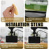 Tucnoeu 8Pcs Dashcam Windshield Sticke Clear Electrostatic Stickers Sticker Shield for Windshields,Prevent Scratching