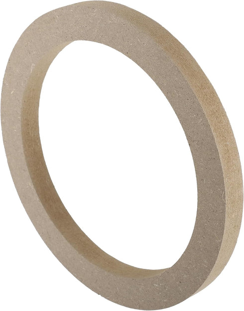 uxcell 8 Pcs Universal 6.5 Inch Speaker Subwoofer Mounting Spacer Rings, Solid Wood, Beige