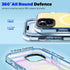 Tigowos Magnetic Bumper Case for iPhone 15, Fits MagSafe 20FT Drop Resistant Shockproof Slim Fit Cover
