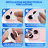 Xfilm 9H Hardness Camera Lens Protector for iPhone 15/15 Plus, Stylish Pink Metal Ring, Scratchproof & Case Friendly.