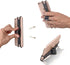 TFY Security Hand Strap with Leather Belt Holder Stand for iPhone 16 Pro Max / 15 Plus / 14 Pro / 13 / 12 / Xs/XR/SE /