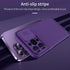 iPhone 13 Pro Max Case - Slim Magnetic Cover with Slide Lens, MagSafe Compatible, 6.7" Purple for iPhone 13 Pro Max.