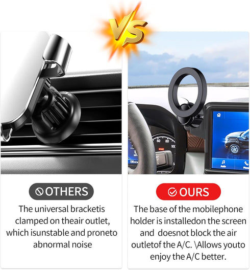 MaserWeller 2022-2024 8-Inch 360 Car Phone Holder for Ford Maverick Accessories Screen Fixed Clip, Rotation Phone Mount