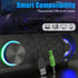 Smalody Small Computer Speakers for Desktop Gaming Monitor, Wired USB Powered Mini Soundbar with Cool LED Light