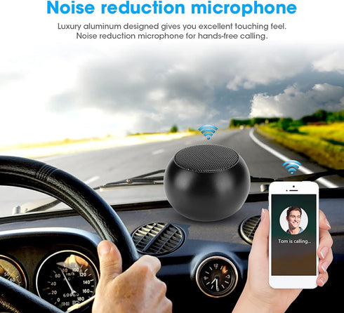 Zopsc Portable Aluminum Mini Hi-Fi Stereo Bluetooth Speaker BM3D, Compact Body with Clear Sound and Loudspeaker Box