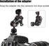 1/4" Female Thread to Hot Shoe Adapter, LUORNG 2PCS Hot Shoe Mount Adapter with 1/4 to 1/4 inch Male Screw