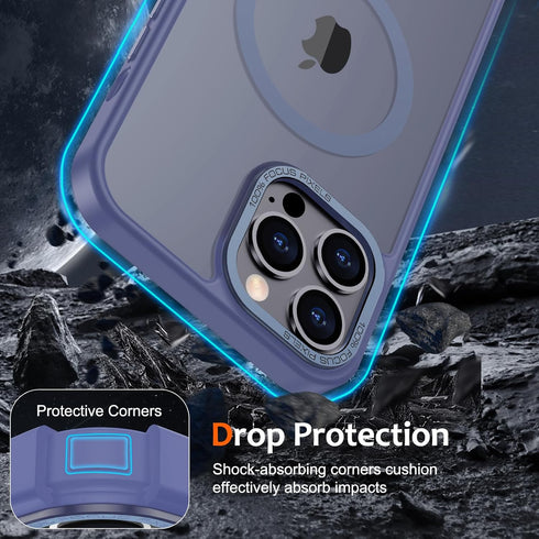 Anuck iPhone 13 Pro Max Case, Magnetic Phone Case Compatible with MagSafe, Soft TPU Bumper, Slim Fit Shockproof Cover,
