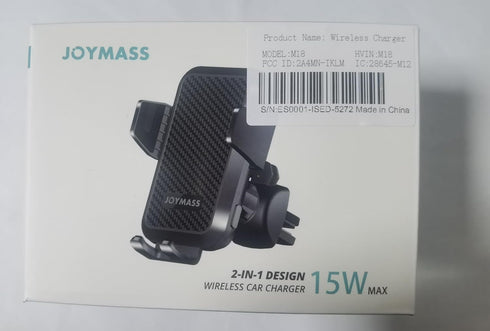 Wireless Car Charger 15W Fast Charging Auto Clamping Cell Phone Holder Mount Vent for iPhone 15 14 13 12 Mini Pro Max