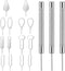 Qianyu 17 PCS SIM Card Removal Tool Set, Stainless Steel Phone Tray Opener