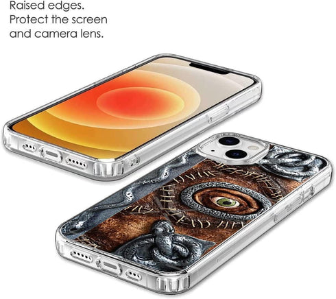 Hocus Horror Spell Book Halloween Phone Case - Transparent Soft TPU Flexible Case for iPhone 13.