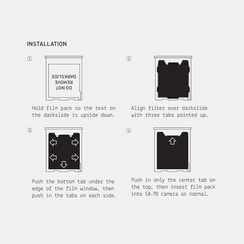ND Filters for SX-70 Instant Film Cameras, 2-Pack
