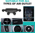 Dogary 1 PC Car Vent Phone Holder, Car Navigation Retractable Phone Holder, with Hawk'S Beak Clip, Anti-Shake