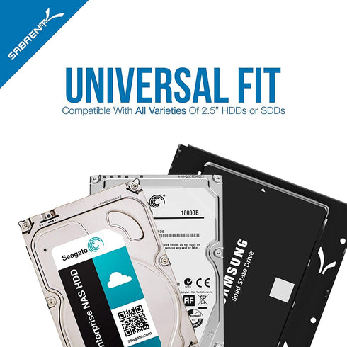 SABRENT Internal Hard Disk Drive Mounting Bracket Kit, 2.5 Inch to 3.5 Inch (BK-HDDH)