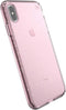Speck Products Compatible Phone Case for Apple iPhone Xs Max, Presidio Clear + Glitter Case, Bella Pink with Gold