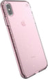 Speck Products Compatible Phone Case for Apple iPhone Xs Max, Presidio Clear + Glitter Case, Bella Pink with Gold