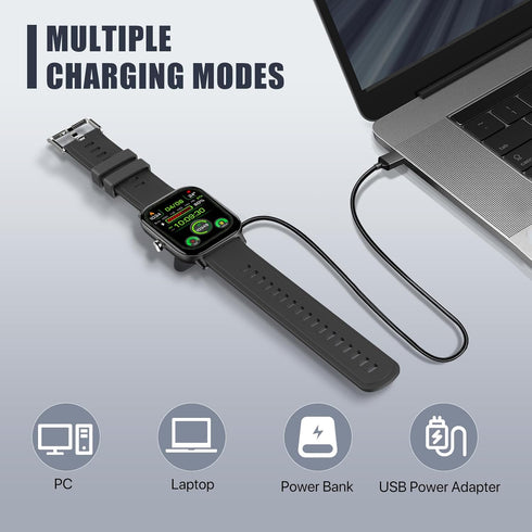 2-Pack Smart Watch Charger Magnetic, Compatible with WalkerFit Smart Watch A1/A1 PRO/A1 MAX/A2 PRO, Black